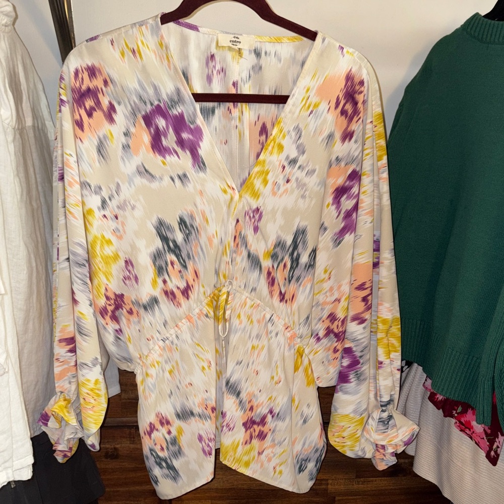Entro Multicolor Abstract Print Blouse